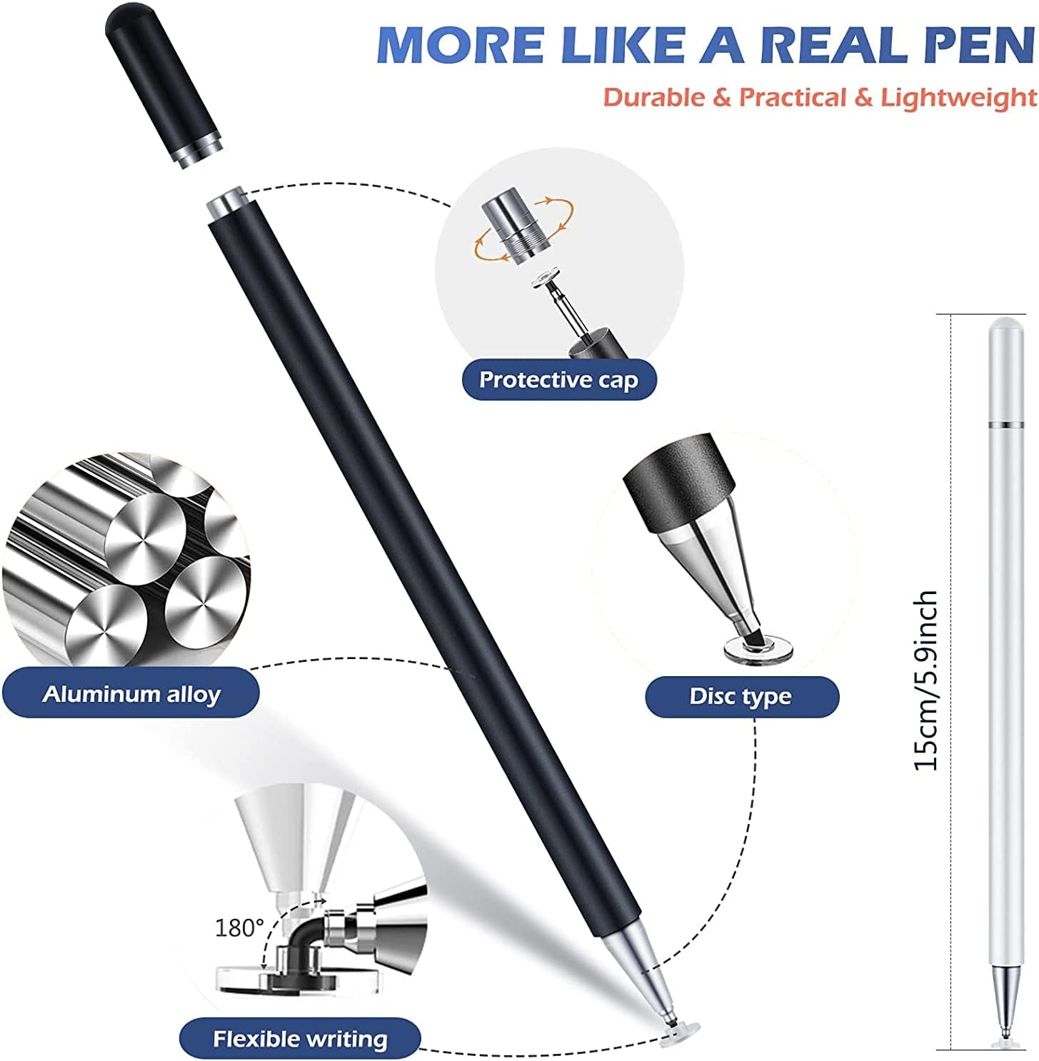 Universal Stylus Pen for Touch Screens Compatible for Laptops Phones and Tablets - Image 5