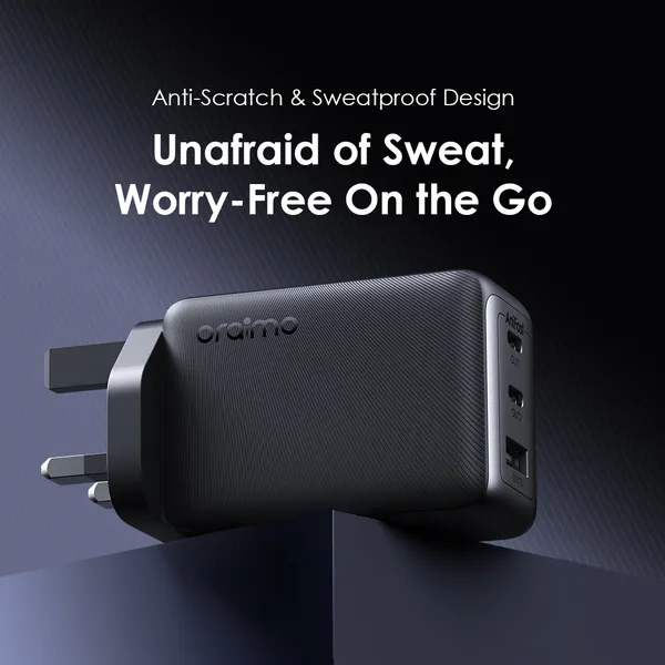 oraimo HyperGaN 65 65W GaN Wall Charger Kit with 100W iphone Cable - Image 3
