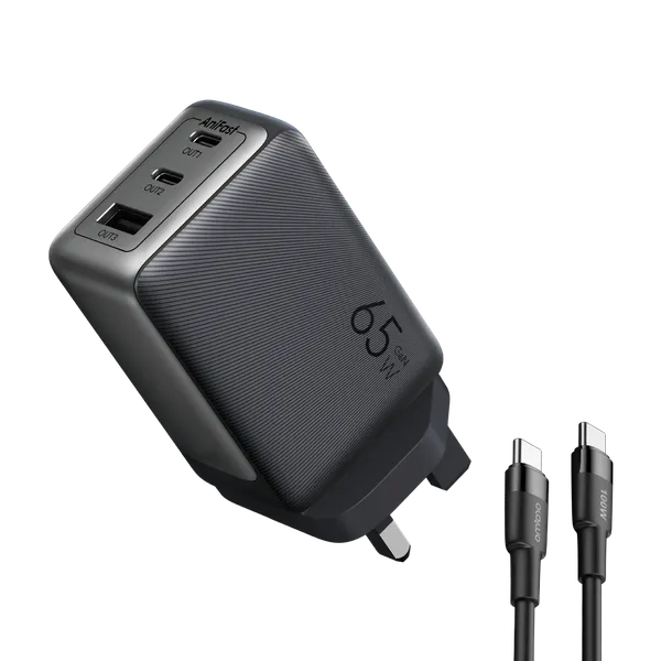 oraimo HyperGaN 65 65W GaN Wall Charger Kit with 100W iphone Cable