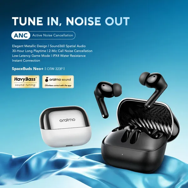 oraimo SpaceBuds Neo+ ANC Spatial Audio True Wireless Earphones - Image 3