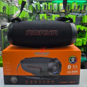 Amaya Xtreme4 ASP-J4 80W HD stereo sound wireless speaker with colourful RGB light, 8000mAh 8hrs playtime battery, USB/memory card/AUX ports